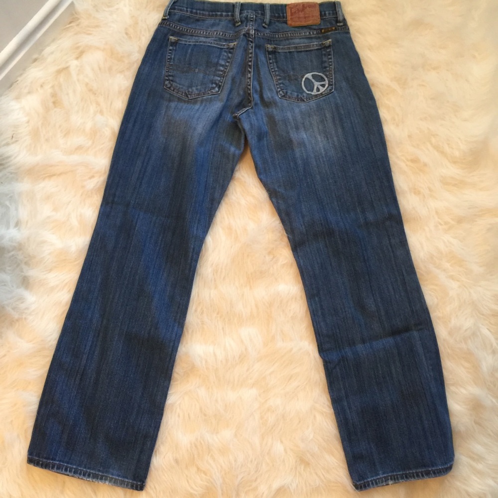 Lucky Brand Easy Rider Jeans W/ Peace Sign - Picture 4 of 5